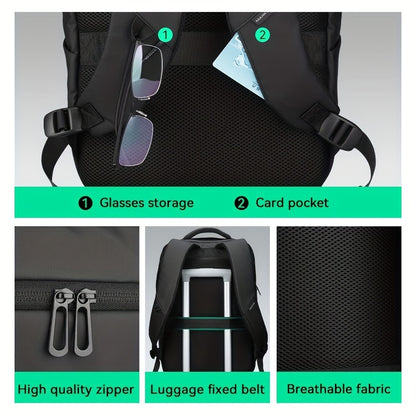 Erweiterbarer Wasserdichter Herrenrucksack - BRISBANE