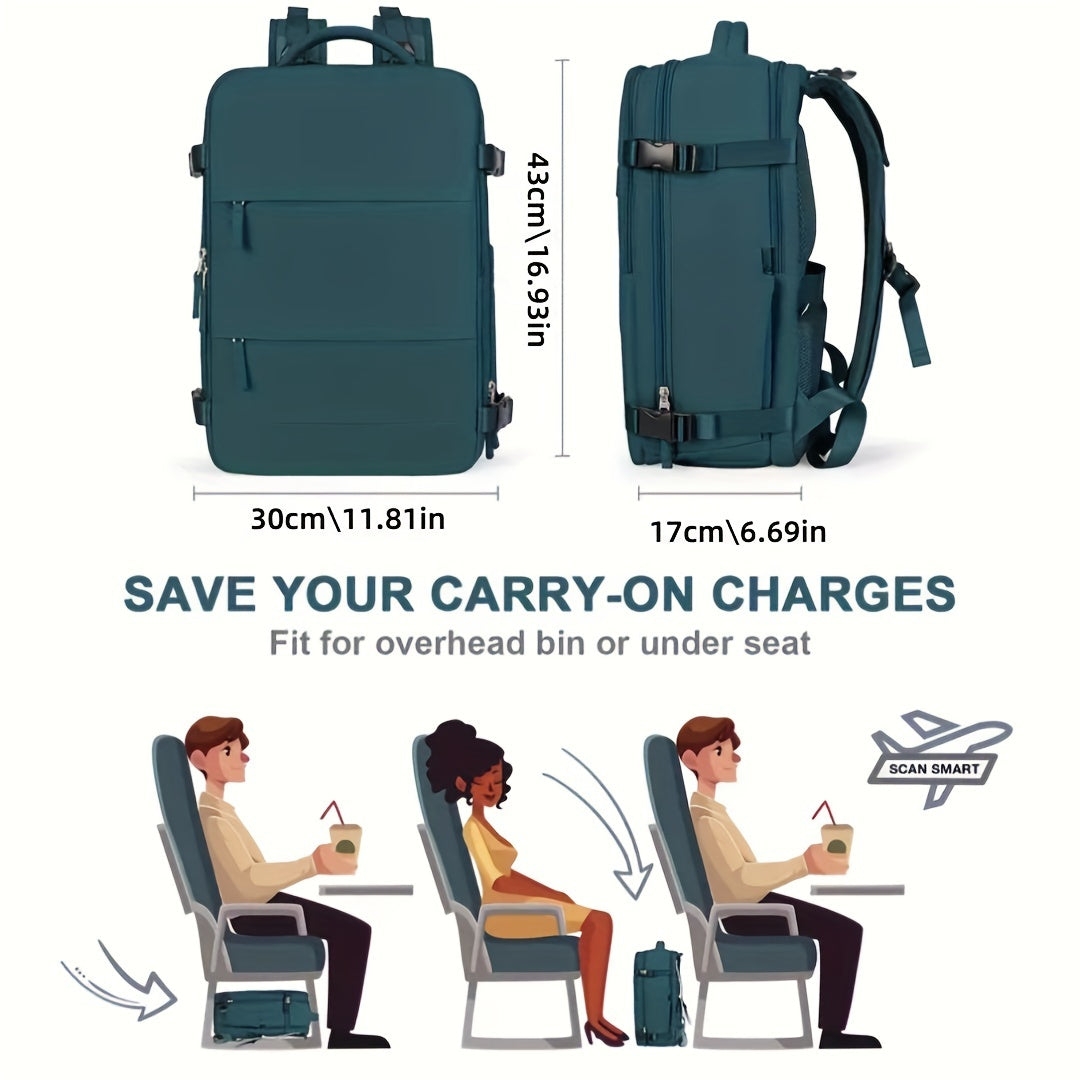 Wasserdichter Reiserucksack mit USB-Ladeöffnung - YULARA