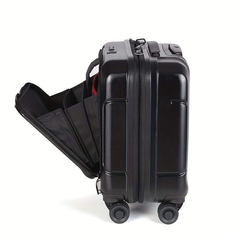 Hartschalen-Trolley Handgepäck mit 4 Spinnrädern, TSA-Schloss - MOORE