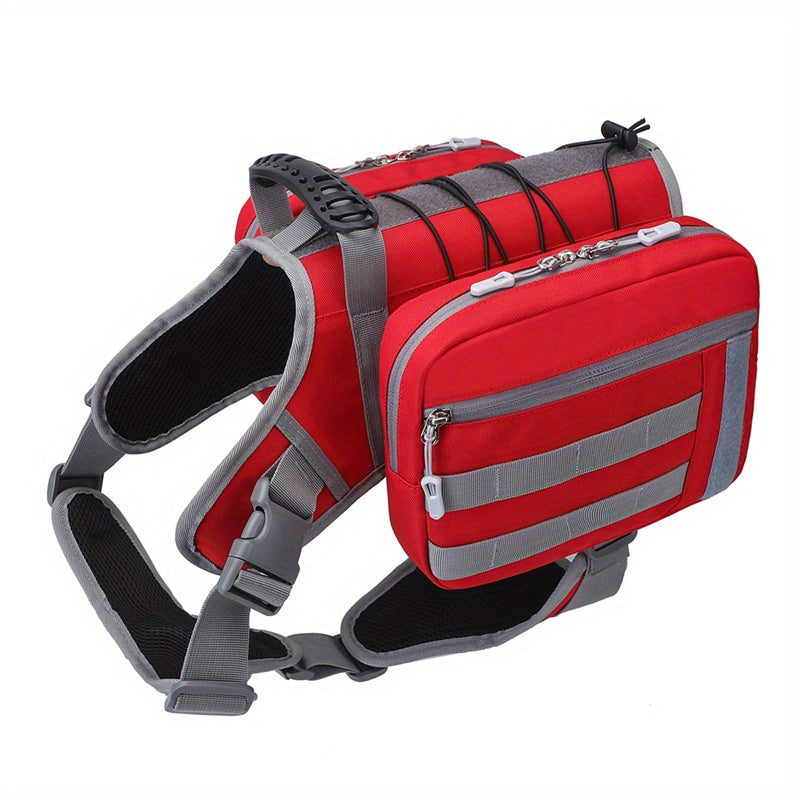 Hundesattelrucksack: Wasserdicht und mit abnehmbaren Taschen - FUKUROI