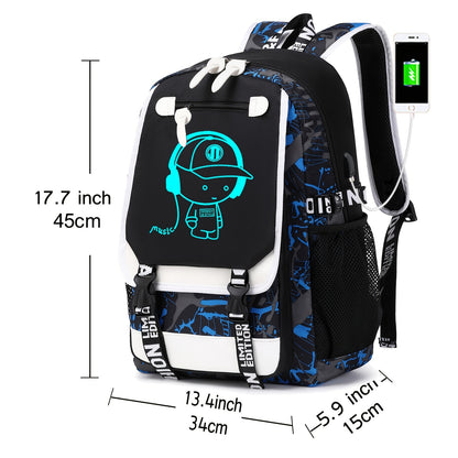 Glow In The Dark Rucksack mit großer Kapazität - STIRLING