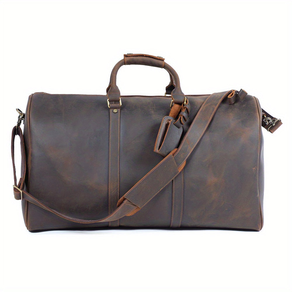 Vintage Herren-Reisetasche, Rindsleder, groß und praktisch - MOLINELLO