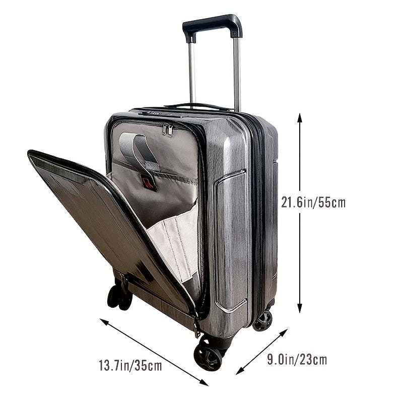 Hartschalenkoffer mit Vorderfach und USB-Ladeanschluss - GARBER