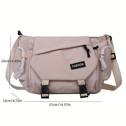 Damen Schultertasche mit großer Kapazität, aus  robustem Nylon - POBLETE