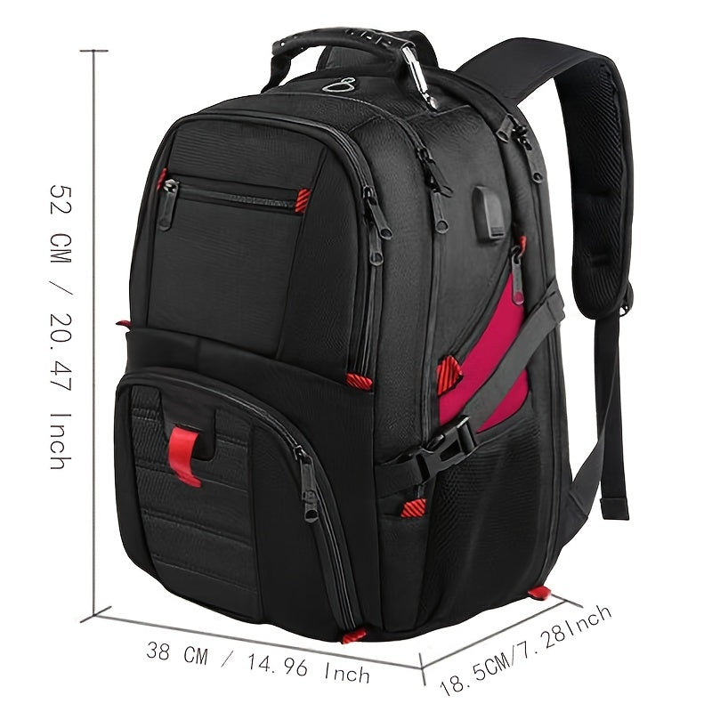50L Reiserucksack, Laptopfach, USB-Ladeanschluss - GHAN