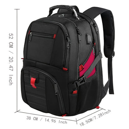 50L Reiserucksack, Laptopfach, USB-Ladeanschluss - GHAN
