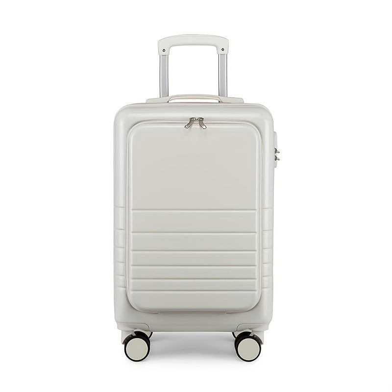 Koffer mit Frontfach für Laptop, Spinner-Räder, Passwort - WAGONER