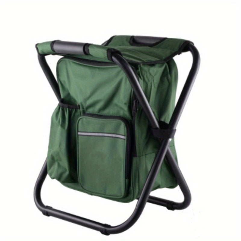 10L Kühlrucksack mit Campinghocker für Angeln und Camping - BIRCHES