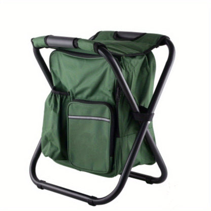 10L Kühlrucksack mit Campinghocker für Angeln und Camping - BIRCHES
