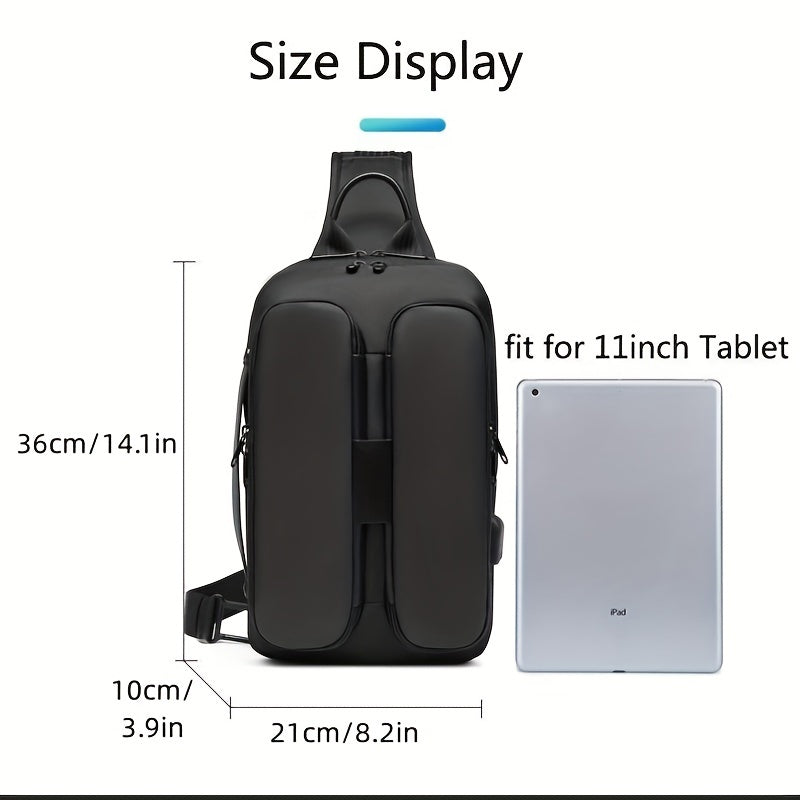 Brusttasche mit großer Kapazität und USB-Ladeanschluss - PELOTAS