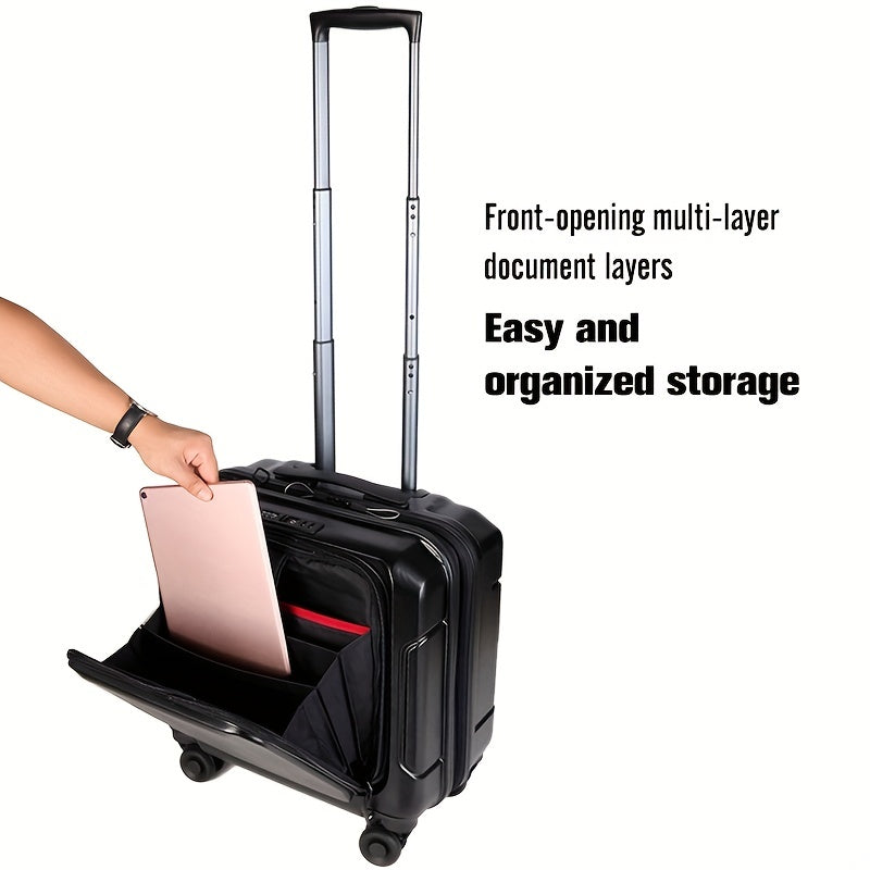 Hartschalen-Trolley Handgepäck mit 4 Spinnrädern, TSA-Schloss - MOORE