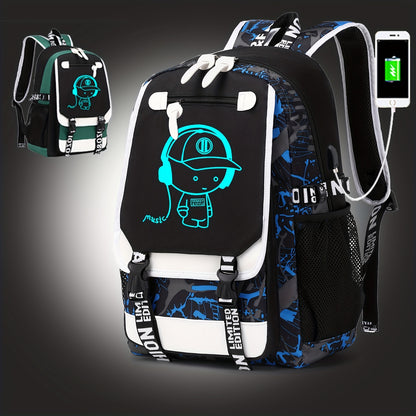 Glow In The Dark Rucksack mit großer Kapazität - STIRLING