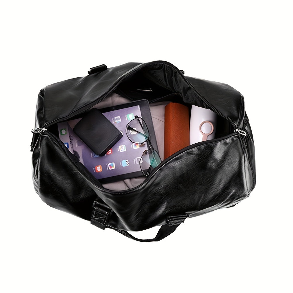 Leichte PU Fitness- und Reisetasche/Weekender mit Schuhfach - WERDA