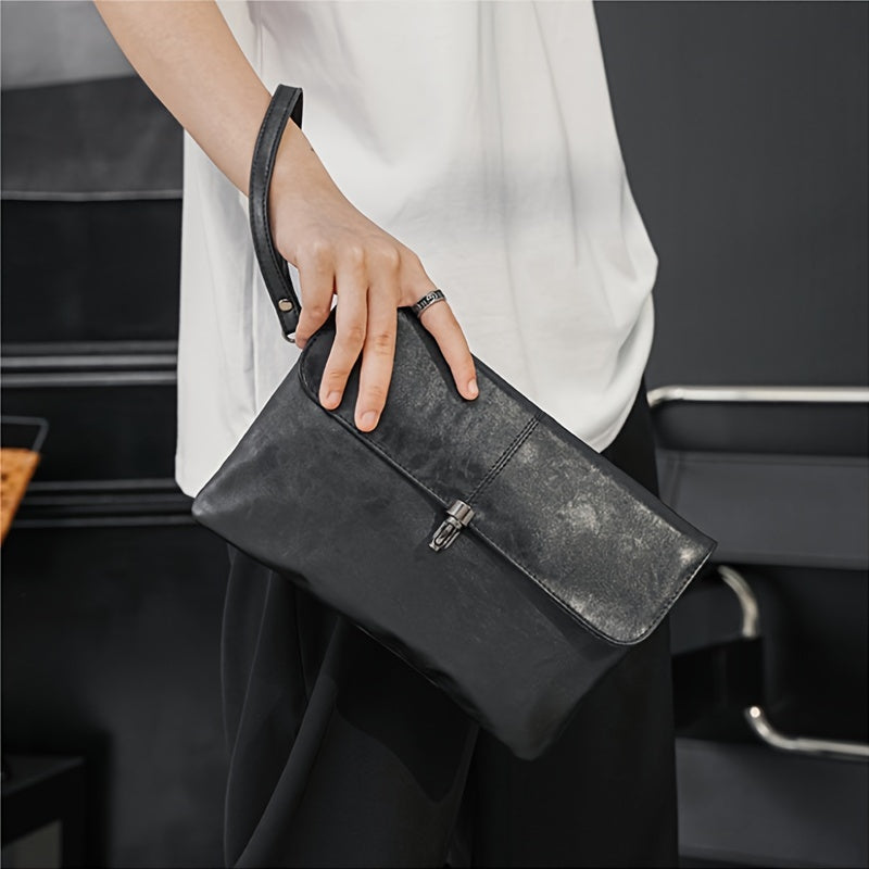 Herren-Handtasche mit Business-Design aus Kunstleder - DECONTRA