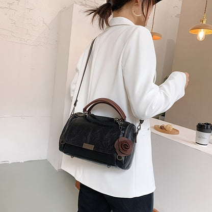 Handtasche, große Kapazität, mit modischen Blumenanhänger - GUALDO