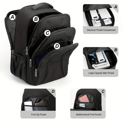 Schulrucksack mit großer Kapazität und Laptopfach - REDON