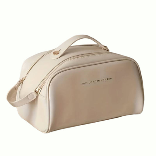PU-Leder-Reißverschluss-Kosmetiktasche, Große Kapazität - CARRANCO