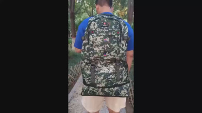 Großer Camouflage-Rucksack für Sport, Reisen, Camping uvm. - CARCAJOU