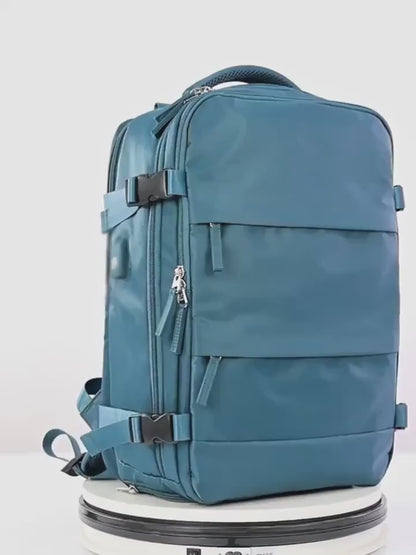 Wasserdichter Reiserucksack mit USB-Ladeöffnung - YULARA