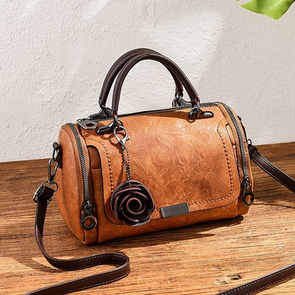 Handtasche, große Kapazität, mit modischen Blumenanhänger - GUALDO