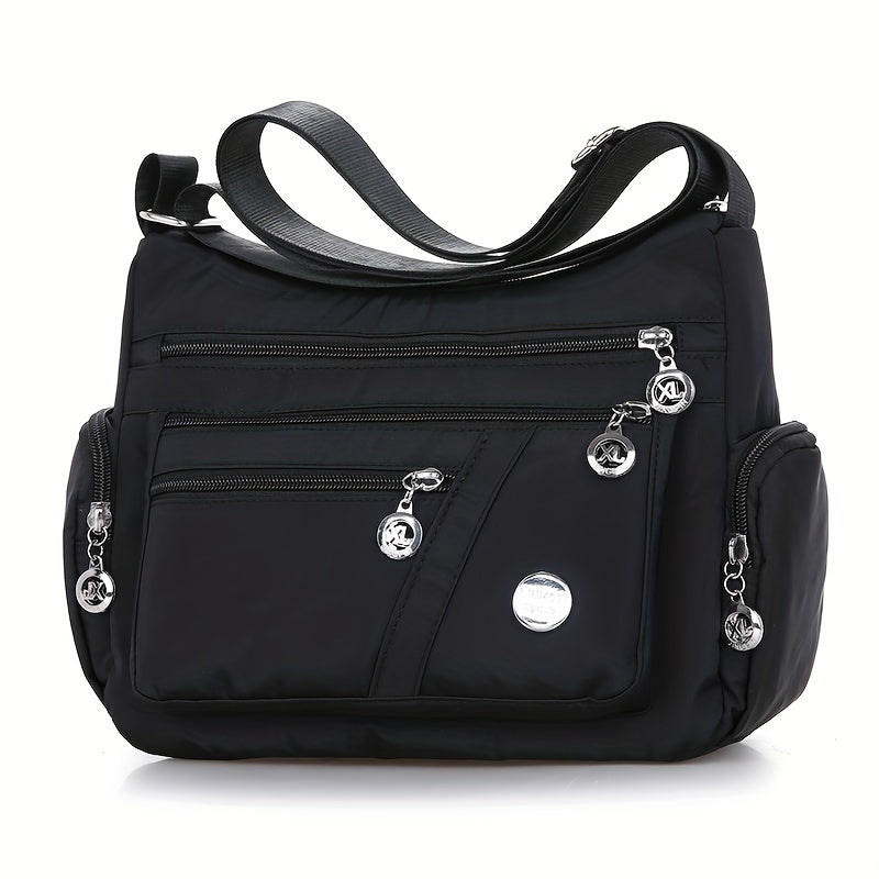 Trendige Schultertasche mit großer Kapazität, aus Nylon - MEMBRILLA