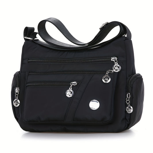 Trendige Schultertasche mit großer Kapazität, aus Nylon - MEMBRILLA